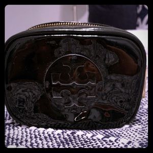 Tory Burch blo stacked patent small cosmetic case